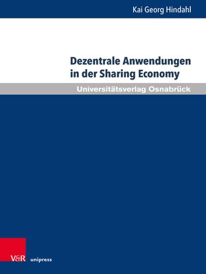 cover image of Dezentrale Anwendungen in der Sharing Economy